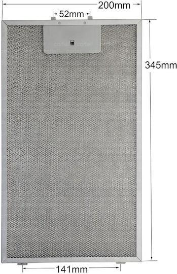 Replacement Metal Filter for Vent Hood Compatible with Siemens 20x34.5cm