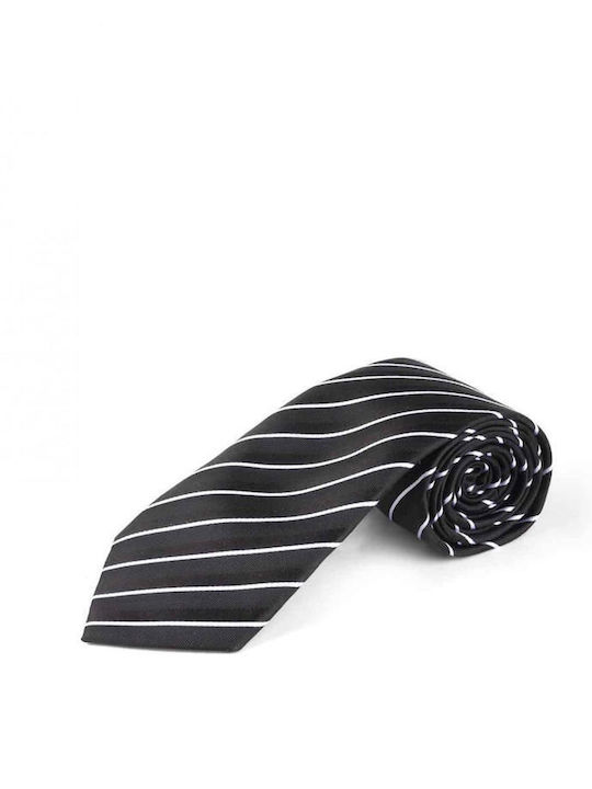 Men's tie Silkline BLACK/WHITE MS33