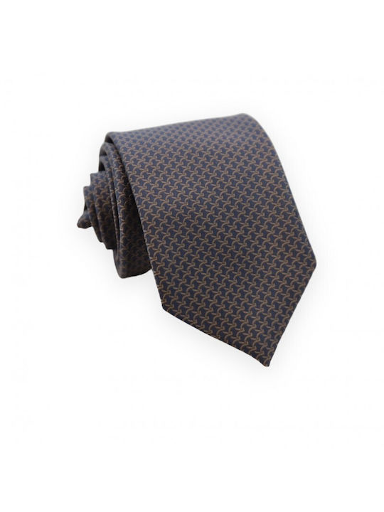 Brown/Blue Links Tie 8cm