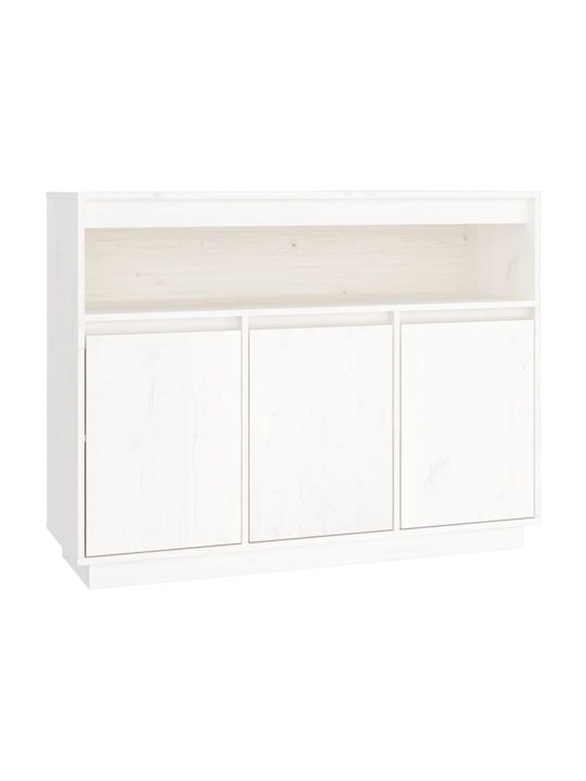 Wooden Buffet White Natural L104.5xW34xH80cm