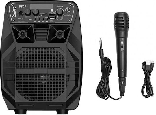 Hoco Ηχείο Karaoke με Ενσύρματo Μικρόφωνο DS07 Force Μαύρο