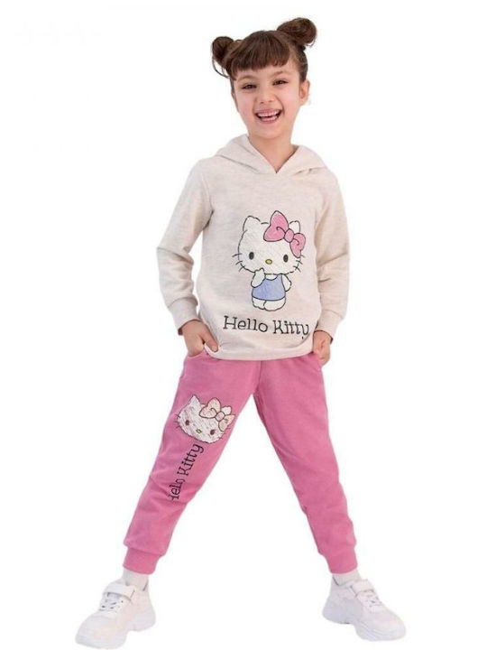 Roly Poly Παιδικό Σετ Φόρμας Μπεζ 2τμχ Hello Kitty