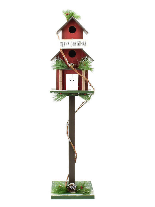 Christmas Wooden Figure Mailbox Red Height 87cm