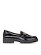 Patent Leather Women's Loafers in Black Color
