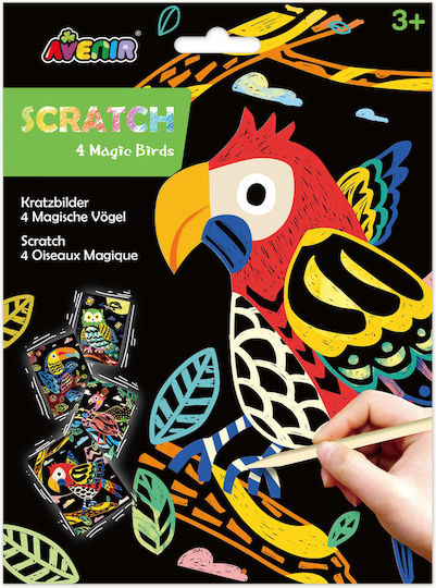 Avenir Malerei Scratch - Magic Birds für Kinder 3+ Jahre alt+ Jahre