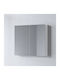 Martin Omega White 75 Rechteckiger Badezimmerspiegel mit Schrank 74x65cm Weiß