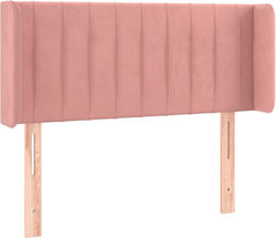 vidaXL LED-Kopfteil für Bett, Stoff, Rosa, 103x...