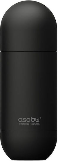 Asobu Orb SBV30 Flasche Thermosflasche Rostfreier Stahl 460ml Black