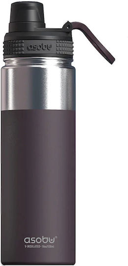 Asobu Alpine Flask Μπουκάλι Θερμός Ανοξείδωτο BPA Free 530ml Burgundy