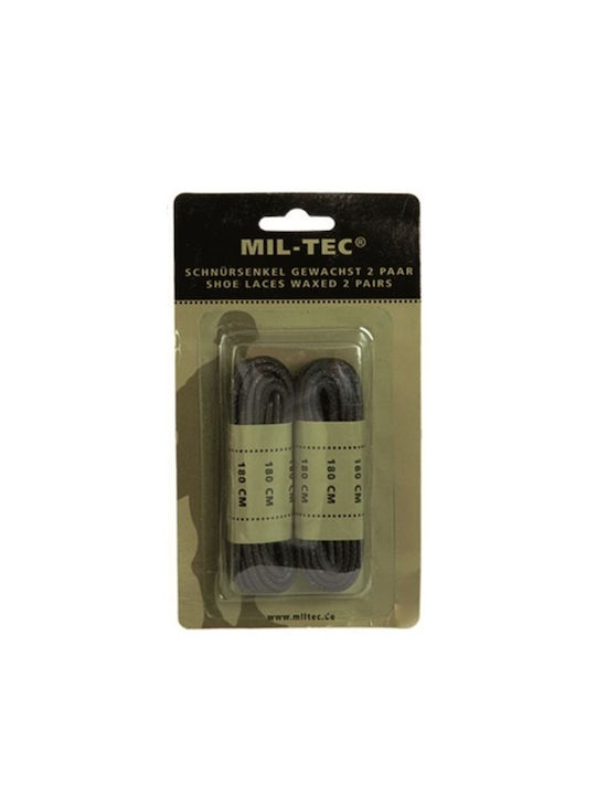 Mil-Tec Κορδόνια Παπουτσιών Μαύρα 2τμχ 180cm Mil-Tec Κορδόνια Παπουτσιών Μαύρα 2τμχ 180cm