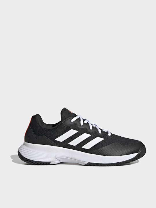 adidas Gamecourt 2.0 Men's Tennis Shoes for Hard Courts Core Black / Cloud White / Solar Red
