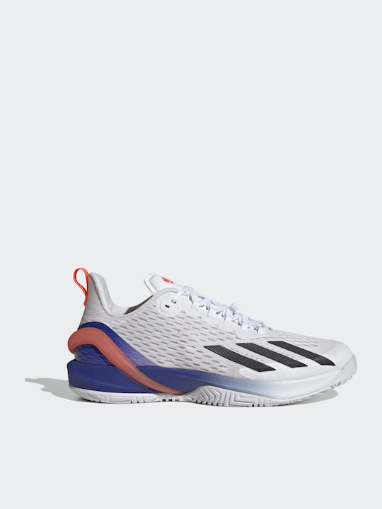adidas gazelle silver green womens adidas Barricade 14 Men's White/Core Black/Lucid Red – Holabird Sports main image 0