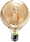 Inlight LED Lampen für Fassung E27 und Form G95 Warmes Weiß 650lm 1Stück