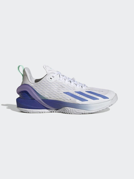 Adidas Adizero Cybersonic Women's Tennis Shoes for Hard Courts Cloud White / Blue Fusion / Pulse Mint