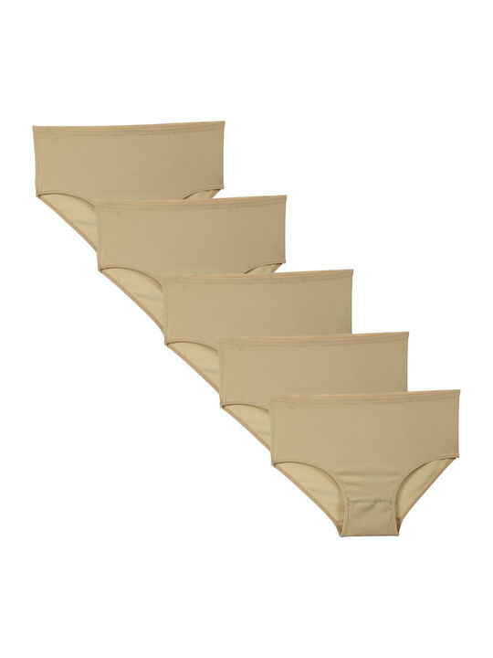 Onurel High Waist Women's Slip MultiPack Beige