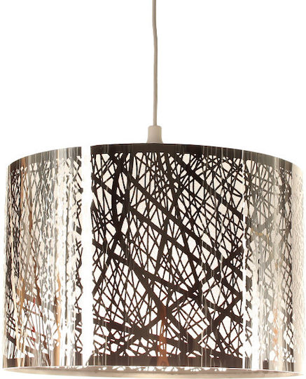 Keskor Hängelampe Silber mit Fassung E27 35x23cm.