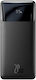 Baseus Bipow Overseas Edition Power Bank 20000mAh 20W με 2 Θύρες USB-A και Θύρα USB-C Μαύρο