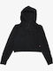 Deppy Cropped Hoodie Cropped Women's Sweatshirt Hooded Black