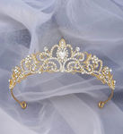 Bridal Hair Tiara with strass color gold crown 969