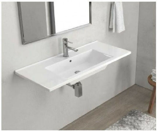 Martin Etna 100 Ένθετος Νιπτήρας Πορσελάνης 100x45cm Πορσελάνη Martin Etna 100 Ένθετος Νιπτήρας Πορσελάνης 100x45cm Πορσελάνη