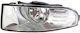 Rectangleς Fog lights with DRL Car Left Skoda Octavia 2008-2013 1pcs