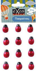 Exas Paper Wooden Animal 1.8cm 12 Pack Exas Paper Wooden Animal 1.8cm 12 Pack