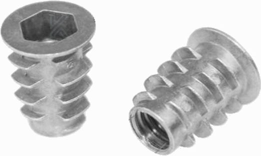 Holzstecker Allen Schraubanker Metall 6mm 10Stück