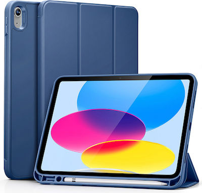 ESR Rebound Pencil Flip Cover Piele artificială / Plastic Albastru marin (iPad 2022 10.9'' - iPad 2022 10,9")