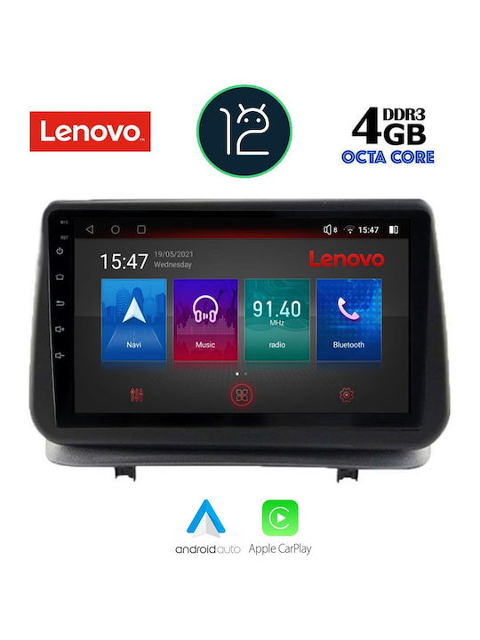Lenovo Car-Audiosystem für Renault Clio 2005-2011 (Bluetooth/USB/AUX/WiFi/GPS) mit Touchscreen 9"
