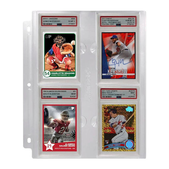 Ultra Pro Card Pages 4-Pocket Standard Size