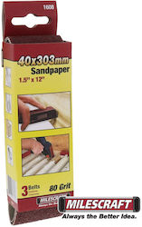 Milescraft Bandă de șlefuire K80 40mmx300mm Set...