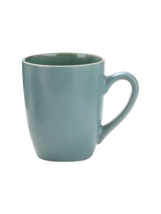 Fylliana Cană Ceramică Verde 340ml 1buc