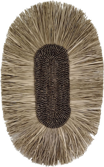 HomeMarkt Decorațiune Pentru Perete Maro Din Paie 50x5x75cm