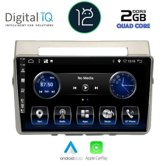 Digital IQ Auto-Audiosystem für Toyota Corolla Verso / Umkehr 2004-2009 (Bluetooth/USB/AUX/WiFi/GPS/Apple-Carplay/Android-Auto/Notenblätter) mit Touchscreen 9"