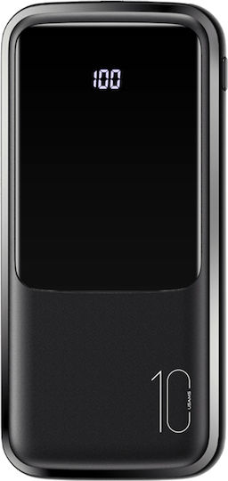 Usams PB58 Power Bank 10000mAh mit 2 USB-A Anschlüssen Schwarz