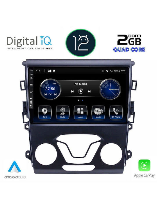 Digital IQ Car Audio System for Ford Mondeo 2014+ (Bluetooth/USB/AUX/WiFi/GPS/Apple-Carplay/CD) with Touch Screen 9"