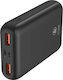 HAMA PD10-HD Външна Батерия 10000mAh с 2 USB-A Изходни Порта и USB-C Изходен Порт Бързо Зареждане Антрацит