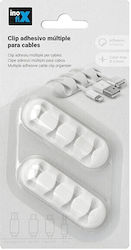Inofix 7103-2 Кабелни клипсове за организиране 2бр Бял Inofix 7103-2 Кабелни клипсове за организиране 2бр Бял