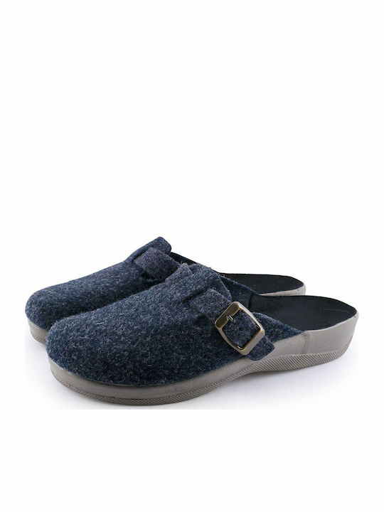 Love4shoes Winter Women's Slippers Navy Blue