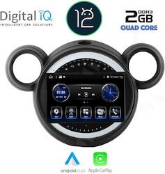 Digital IQ Car-Audiosystem für Mini Landsmann / Paceman / Kooper Landmann (Bluetooth/USB/AUX/WiFi/GPS/Apple-Carplay) mit Touchscreen 9"