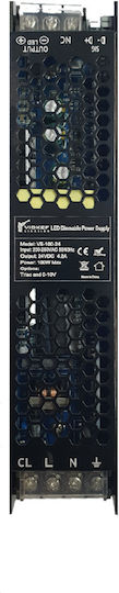Viokef Dimmable Τροφοδοτικό LED IP20 Ισχύος 100W με Τάση Εξόδου 24V