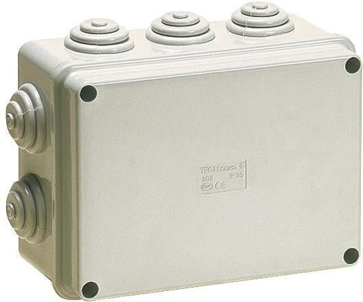 Marlanvil Surface Mounted Electrical Box Branching Watertight IP65 in Beige Color