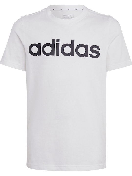 adidas Παιδικό T-shirt Λευκό Essentials Linear