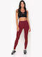 Stevy Women's Long Training Legging High Waisted Bordeaux