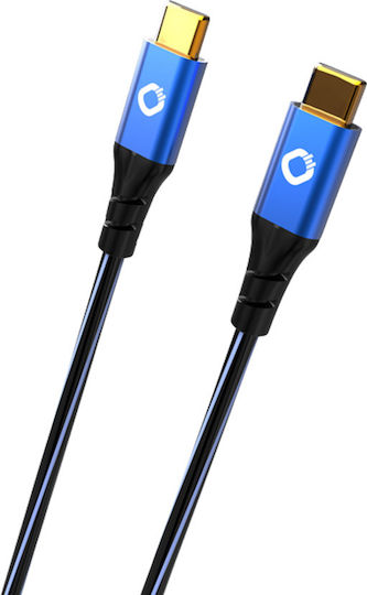 Oehlbach Plus CC USB 3.1 Cable USB-C male - USB-C Μπλε 1m D1C9351