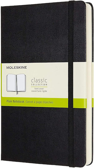 Moleskine Classic Collection Σημειωματάριο Bullet 400 Φύλλων με Λευκές Σελίδες με Σκληρό Εξώφυλλο και Λάστιχο Μαύρο