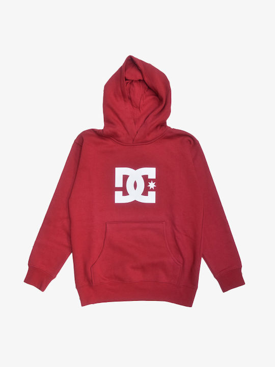 DC Kids Fleece Sweatshirt with Hood Red D0