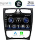 Digital IQ Sistem Audio Auto pentru Mercedes-Benz Clasa C 1999-2004 (Bluetooth/USB/AUX/WiFi/GPS/Apple-Carplay/Android-Auto/Partitură) cu Ecran Tactil 9"