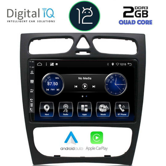 Digital IQ Автомобилна Аудио Система (Блутут/USB/AUX/WiFi/GPS/Apple-Carplay/Android-Auto/CD) с Тъчскрийн 9"