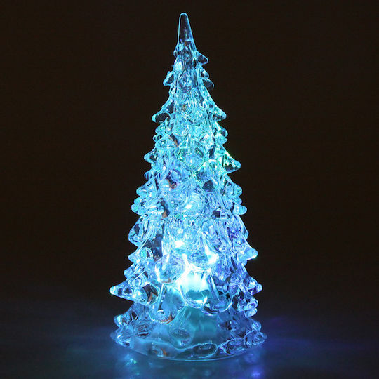 Christmas Decorative Illuminated Tree 13cm Battery Transparent